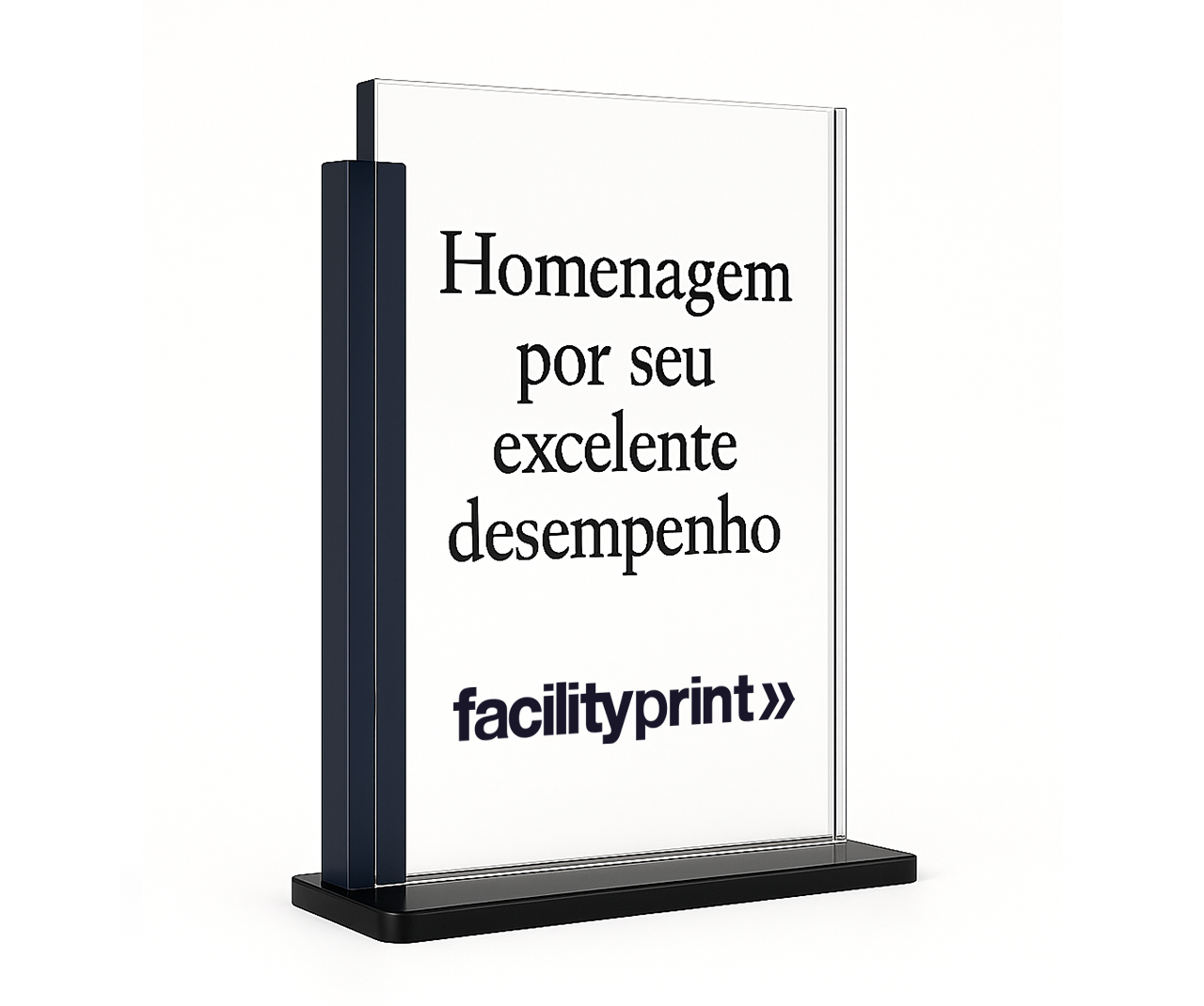 Troféu de acrílico