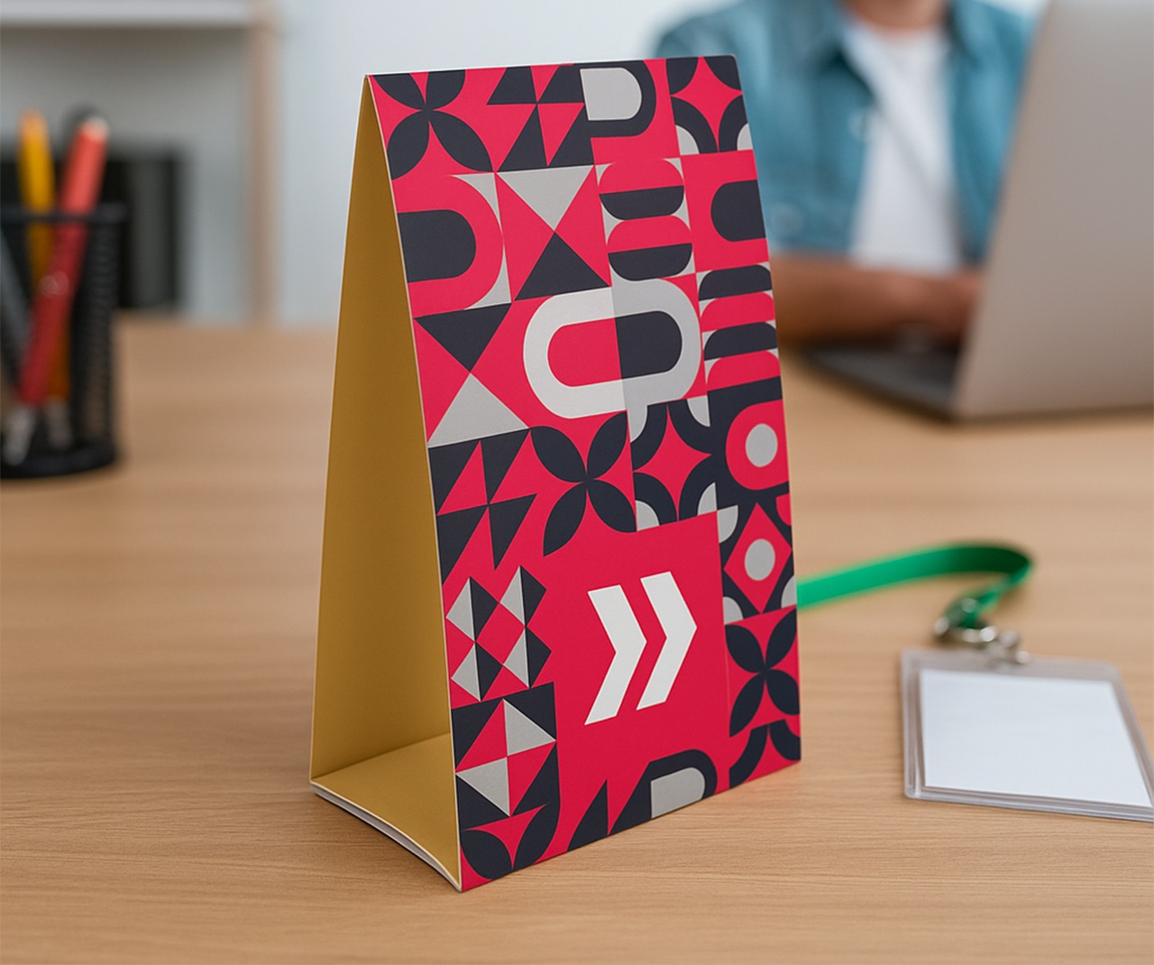 Prisma/crachá de mesa