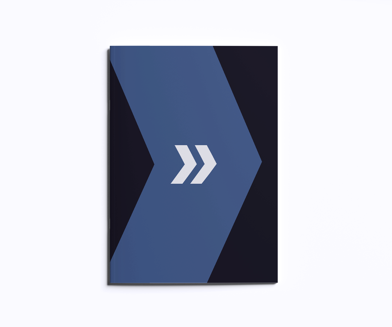 Revista com dobra e grampo